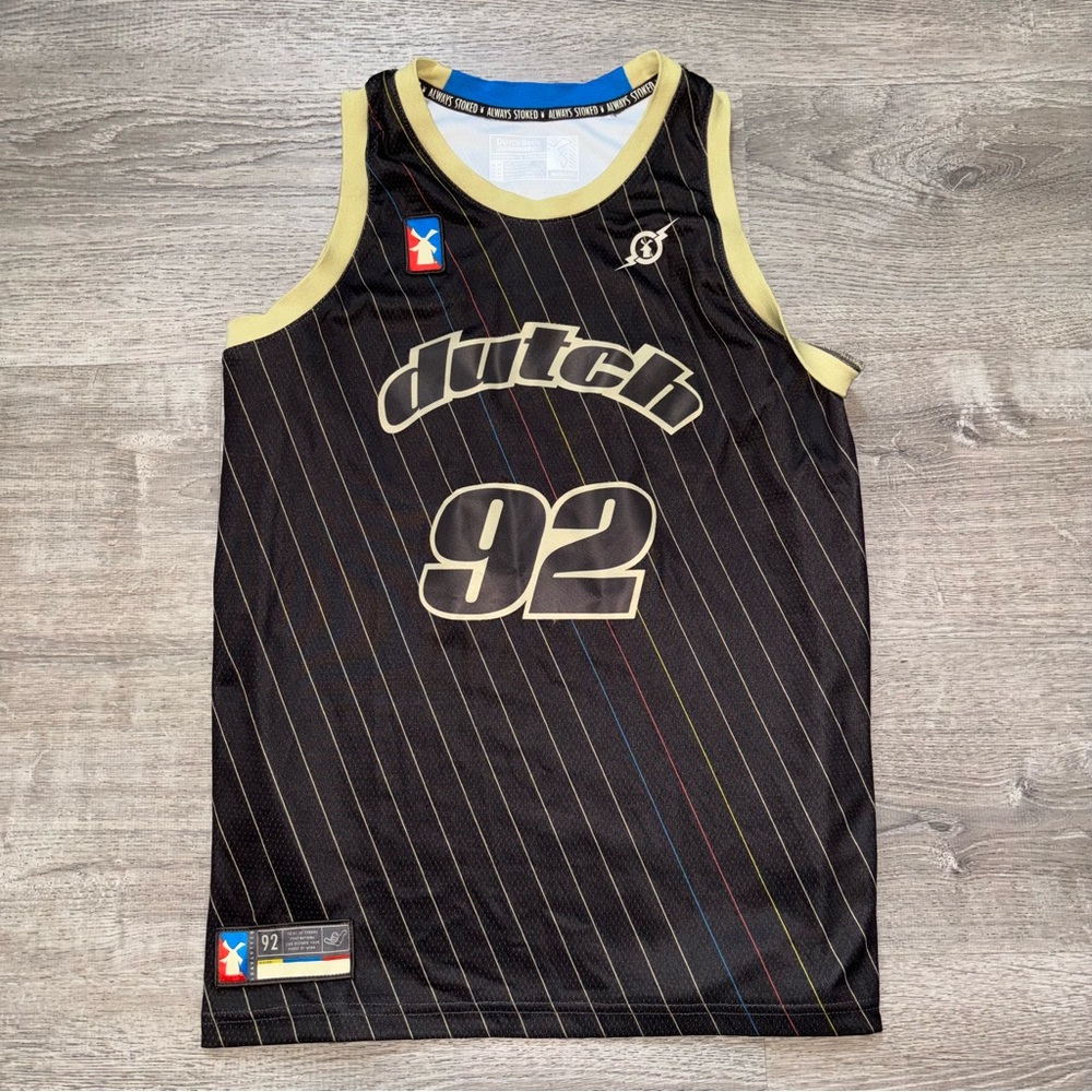 Dutch bros jersey black men medium like new